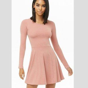 ✿ Forever 21 Long Sleeve Skater Skirt Dress ✿